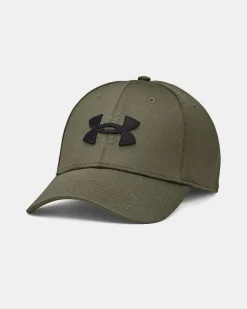 UNDER ARMOUR - CAPPELLO CON VISIERA BLITZING  VERDE  DA UOMO, 1376700_0390