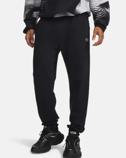 UNDER ARMOUR -PANTALONE TUTA RIVAL FLEECE PRO NERO DA UOMO, 6017021_0008