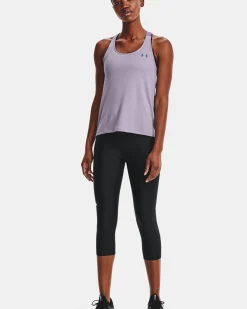 UNDER ARMOUR - Pinocchietto nero ultra aderente in tessuto traspirante