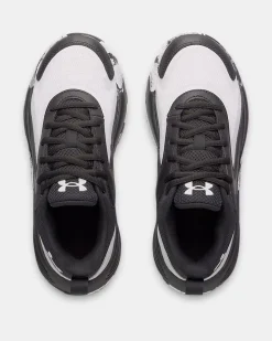 UNDER ARMOUR - SNEAKERS JUNIOR LOCKDOWN 8 GS  NERE E BIANCHE DAL 35.5 AL 40, 6009398_0001