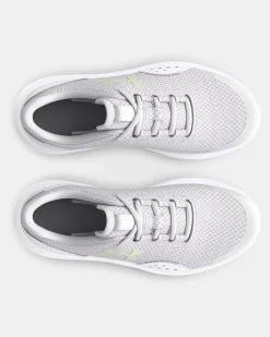UNDER ARMOUR - SNEAKERS JUNIOR GGS SURGE 4 GS GRIGIE E BIANCHE DAL 35.5 AL 38,  3027108_0100