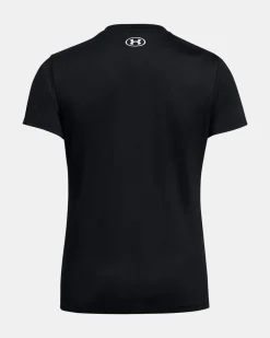 UNDER ARMOUR -T-SHIRT MEZZA MANICA TECH SSC - SOLID NERA DA DONNA, 1384231_0001