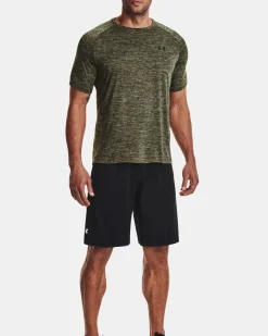 UNDER ARMOUR -T-SHIRT MEZZA MANICA TECH 2.0 SS VERDE DA UOMO, 1326413_0390