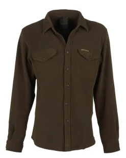 UNIVERS - Camicia in pile verde