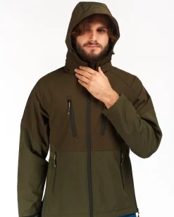UNIVERS - GIACCA CANAZEI DA CACCIA VERDE SCURO U-TEX IMPERMEABILE