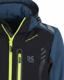 UNIVERS - Giacca softshell water resistant nero e grigio