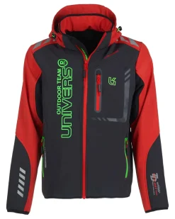 UNIVERS - Giacca softshell water resistant grigio e rosso