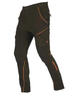 UNIVERS - Pantalone ALPI 4-WAY STRETCH verde/arancione da uomo - 92569392