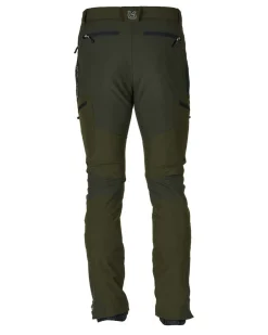 UNIVERS - PANTALONE DA CACCIA ERGO VERDE SCURO IN SOFTSHELL U-TEX IMPERMEABILE