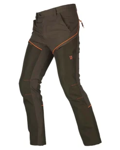 UNIVERS - Pantalone Lucania verde/arancio da uomo - 92711392