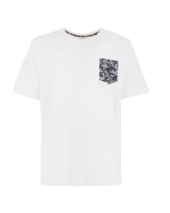 WAIKIKI RUN - T-SHIRT DA UOMO CON TASCHINO BIANCA SAFFO - AU01862_A0950