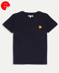 WAIKIKI RUN -T-SHIRT JUNIOR ( 6-13 ANNI) BLU SCURO CON DETTAGLIO GRAFICO, PARANZA