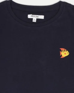 WAIKIKI RUN -T-SHIRT JUNIOR ( 6-13 ANNI) BLU SCURO CON DETTAGLIO GRAFICO, PARANZA