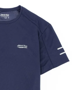 WAIKIKI RUN - T-SHIRT MEZZA MANICA SPORTIVA BLU NOTTE DA UOMO - ARGO