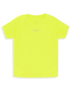 WAIKIKI RUN - T SHIRT MEZZA MANICA JUNIOR ( 4-13 ANNI) GIALLO FLUO , CAROTA