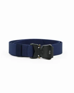 WAMPUM - Cintura tattica elasticizzata blu da uomo con scatola