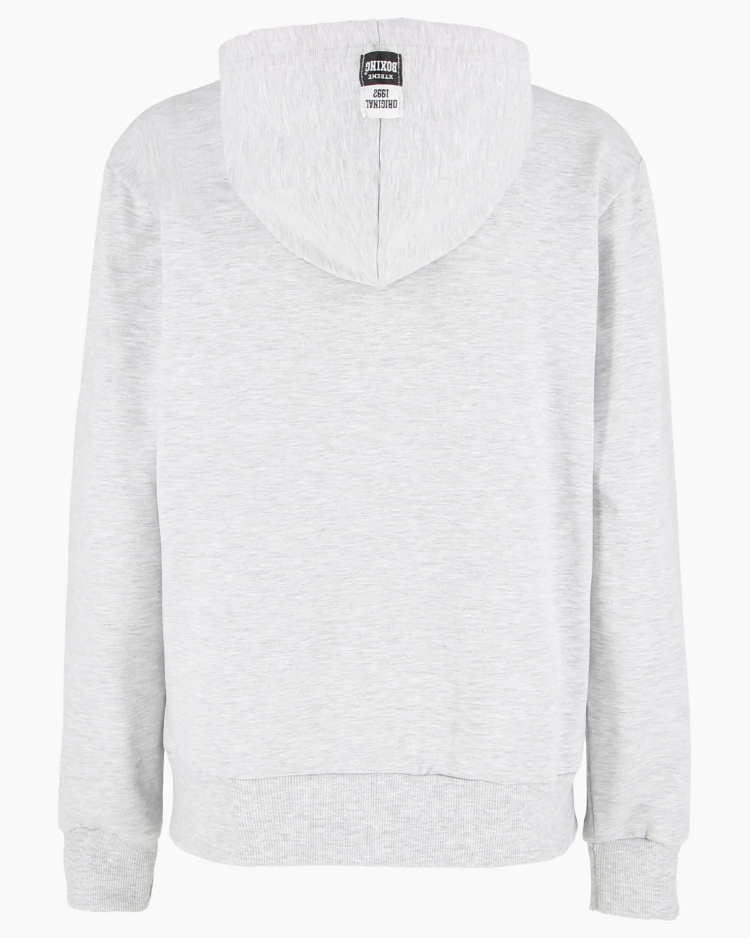 XTREME BOXING - Felpa con cappuccio e zip completa grigia da donna in cotone
