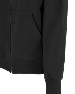 XTREME BOXING - Felpa con cappuccio e zip completa nera da donna in cotone
