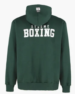 XTREME BOXING - FELPA CON CAPPUCCIO VERDE DA UOMO