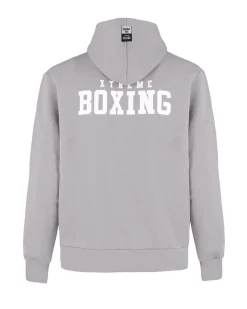XTREME BOXING - FELPA CON CAPPUCCIO GRIGIA DA UOMO
