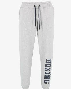 XTREME BOXING - PANTALONE TUTA GRIGIO DA UOMO CON POLSINO