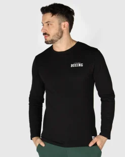 XTREME BOXING - TSHIRT MANICA LUNGA NERA DA UOMO