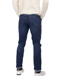 YELLOW DOG - JEANS BLU SCURO 5 TASCHE CON RISVOLTINO