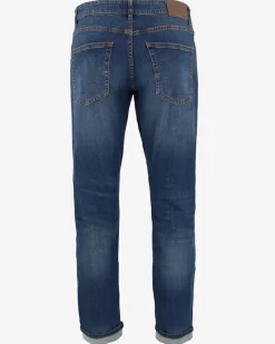 YELLOW DOG - Jeans 5 tasche denim scuro da uomo