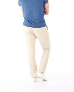 YELLOW DOG - PANTALONE CON COULISSE RIGA IN MISTO LINO