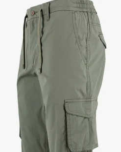 YELLOW DOG - Pantalone tasca america verde militare con coulisse
