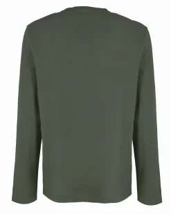 YELLOW DOG - Tshirt manica lunga basic militare da uomo