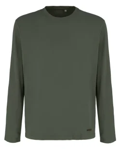 YELLOW DOG - Tshirt manica lunga basic militare da uomo